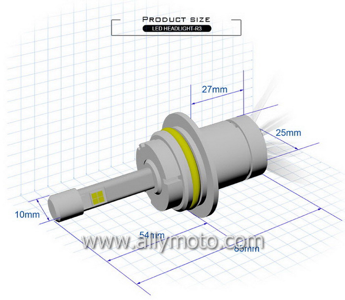 40W LED Headlight Cree R3 9004 9007